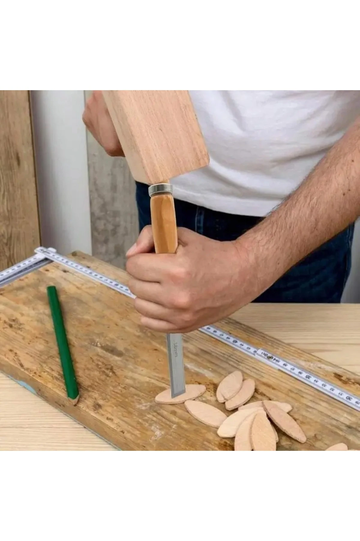 Ahşap Keski Seti 6lı Iskarpela Keskin Vanadiyum çelik Ahşap oyma Alet Takımı Ahşap Saplı Ergonomik