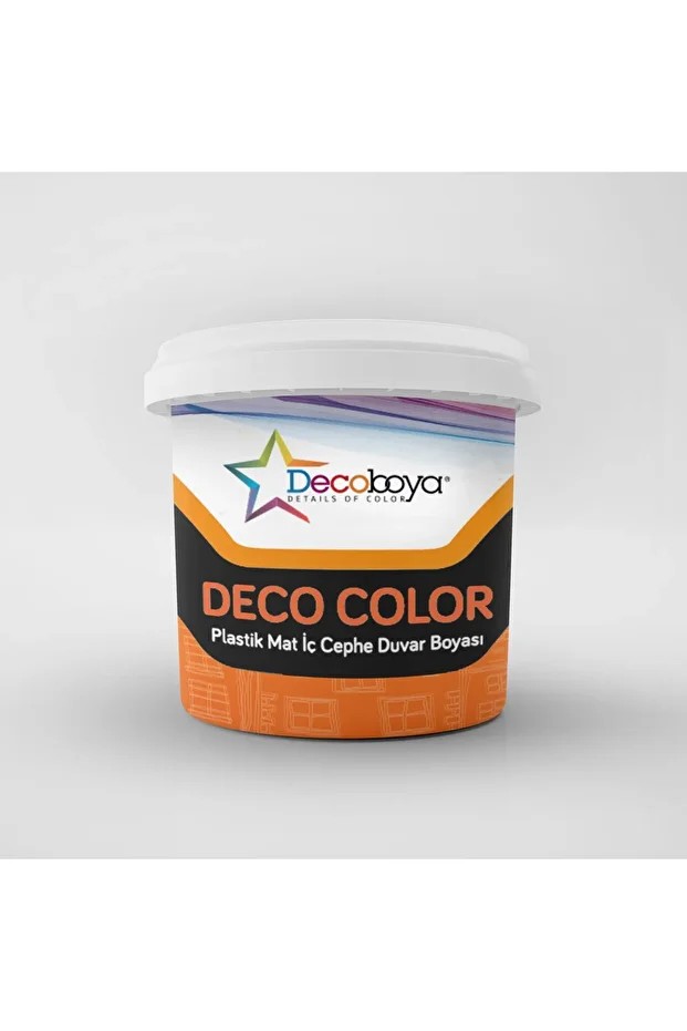 Deco Color Plastik Mat Iç Cephe Duvar Boyası 10 Kg Siyah Özel Renk