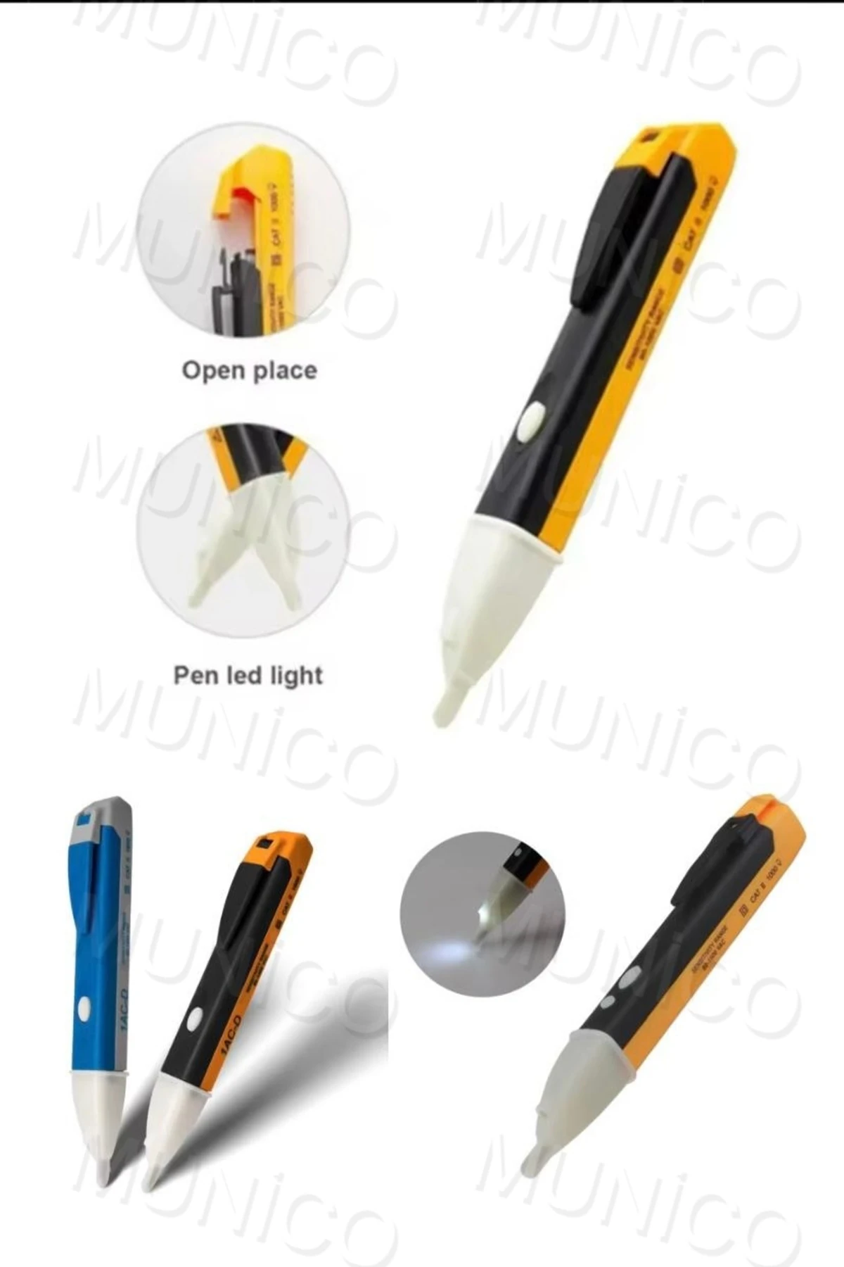 Elektrik Teknisyenlerine Özel Temassız Test Kalemi Ultra Güvenli İndüksiyon Elektrikli Dedektörü