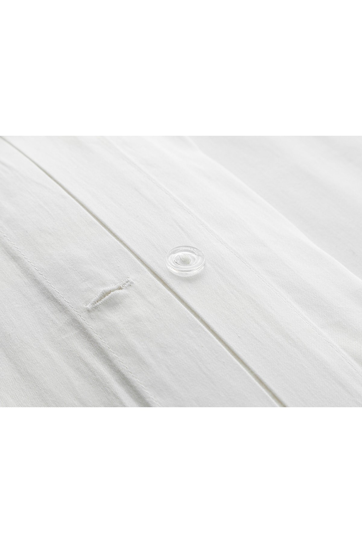 Kiara Brodeli Pamuk Saten Çift Kişilik Nevresim Takımı 200x220 Cm Beyaz