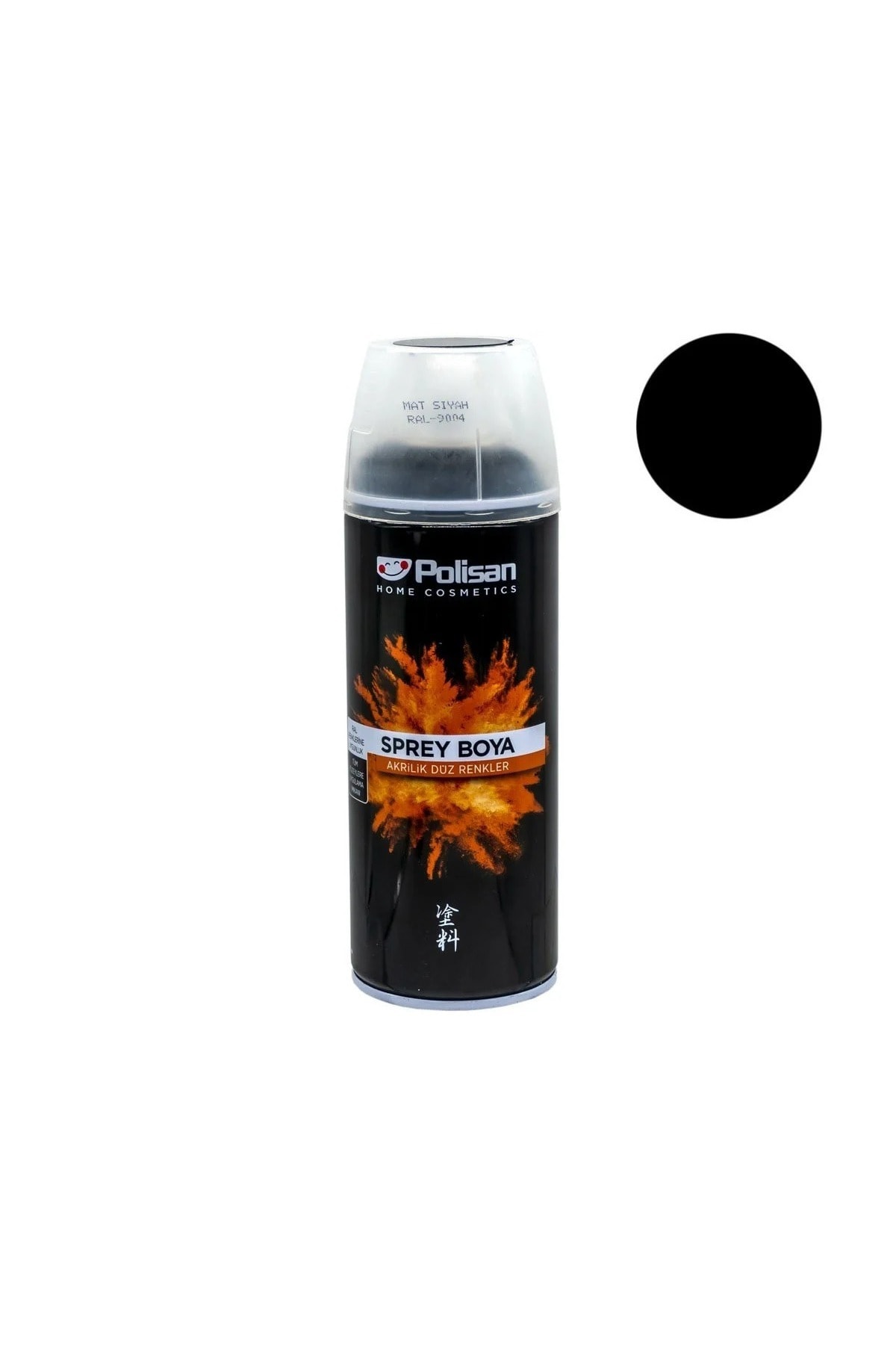 Mat Siyah Sprey Boya 400 ml - Ral 9004 (1 Adet )