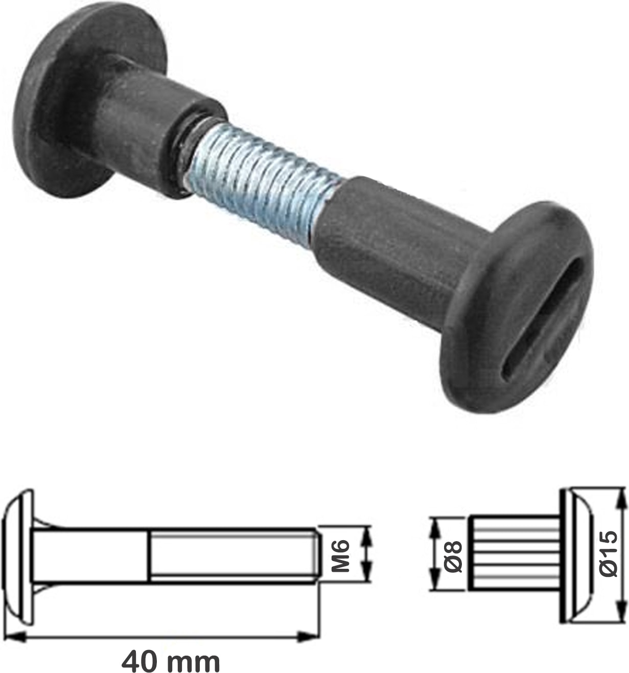 Plastik Montebent 40 mm ( 10 Adet )
