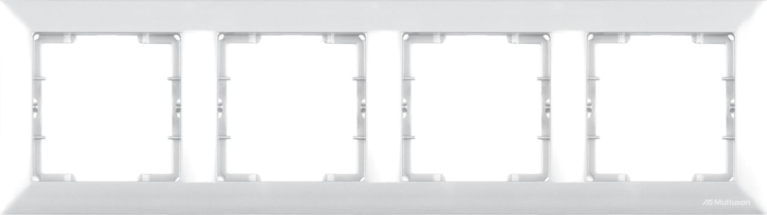 Candela Beyaz 4lü Yatay Çerçeve (5ADET)