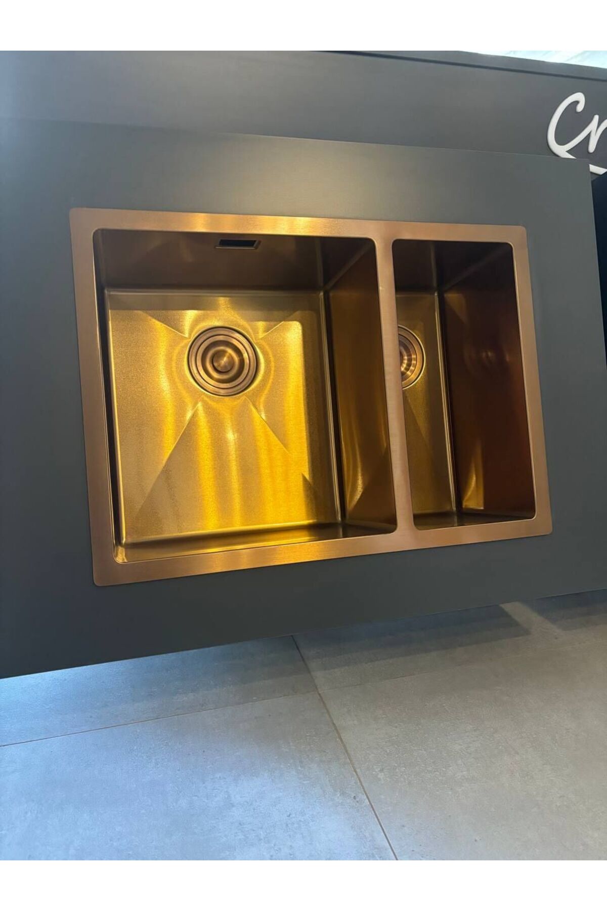 Stella 6345 Altın Paslanmaz Çelik 45×63×22,8 cm Mutfak Evyesi, Eviye, Mutfak