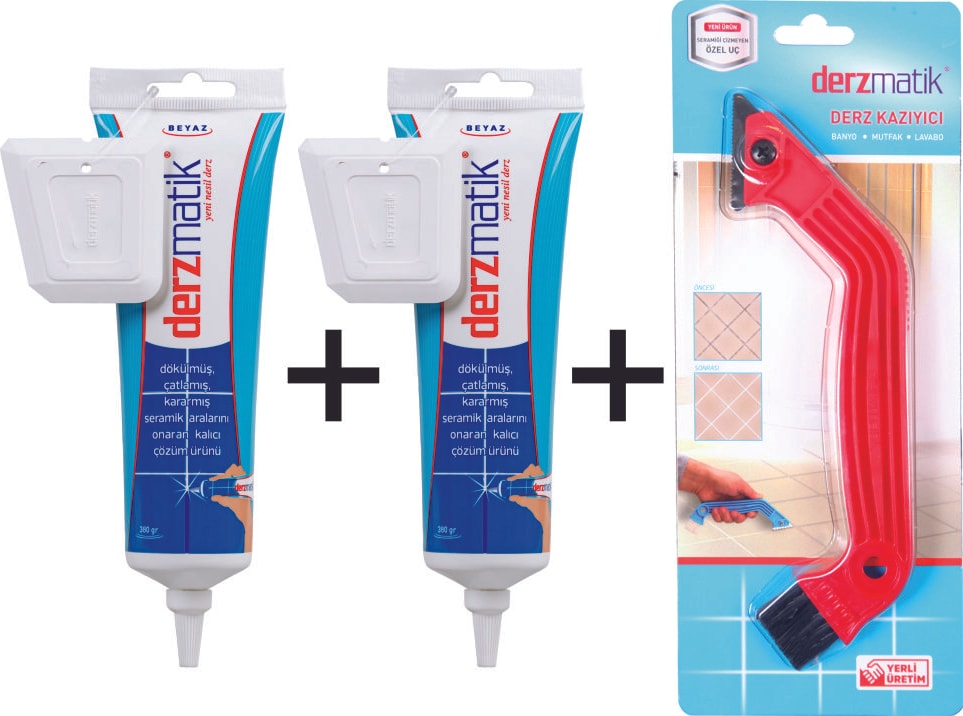 Gaga Uçlu Beyaz 380 Gr. 2'li + Derz Kazıyıcı