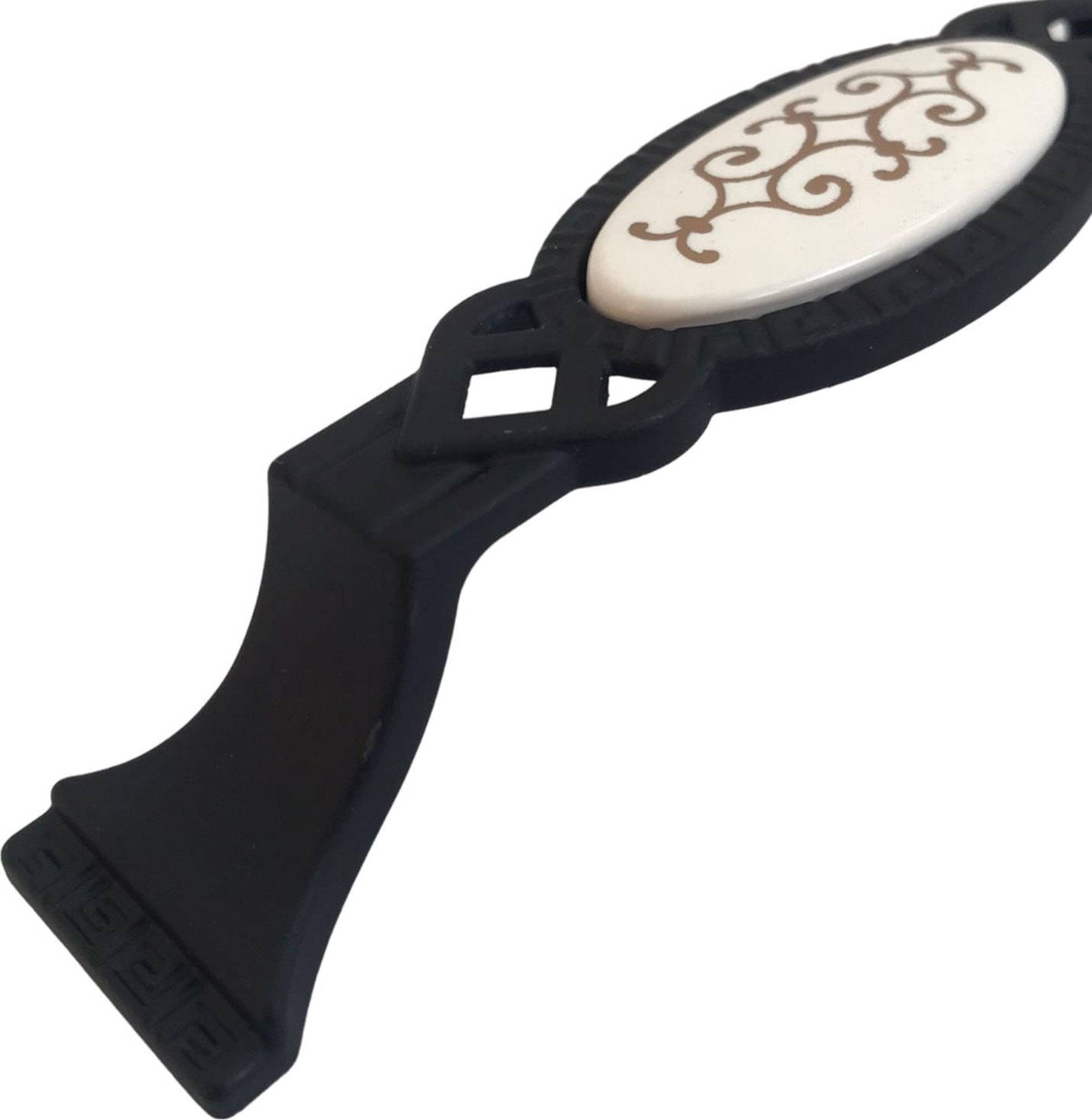 8 Adet Palmiye Kulp Siyah 96 mm Kulp Mobilya Mutfak Dolabı Çekmece Dolap Kapak Kulpu Kulbu Metal Kulpları