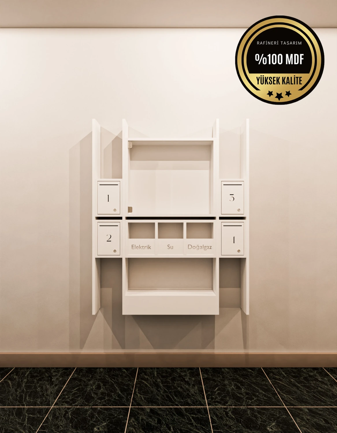 Elips Posta Kutusu Mdf 4 ' Lü