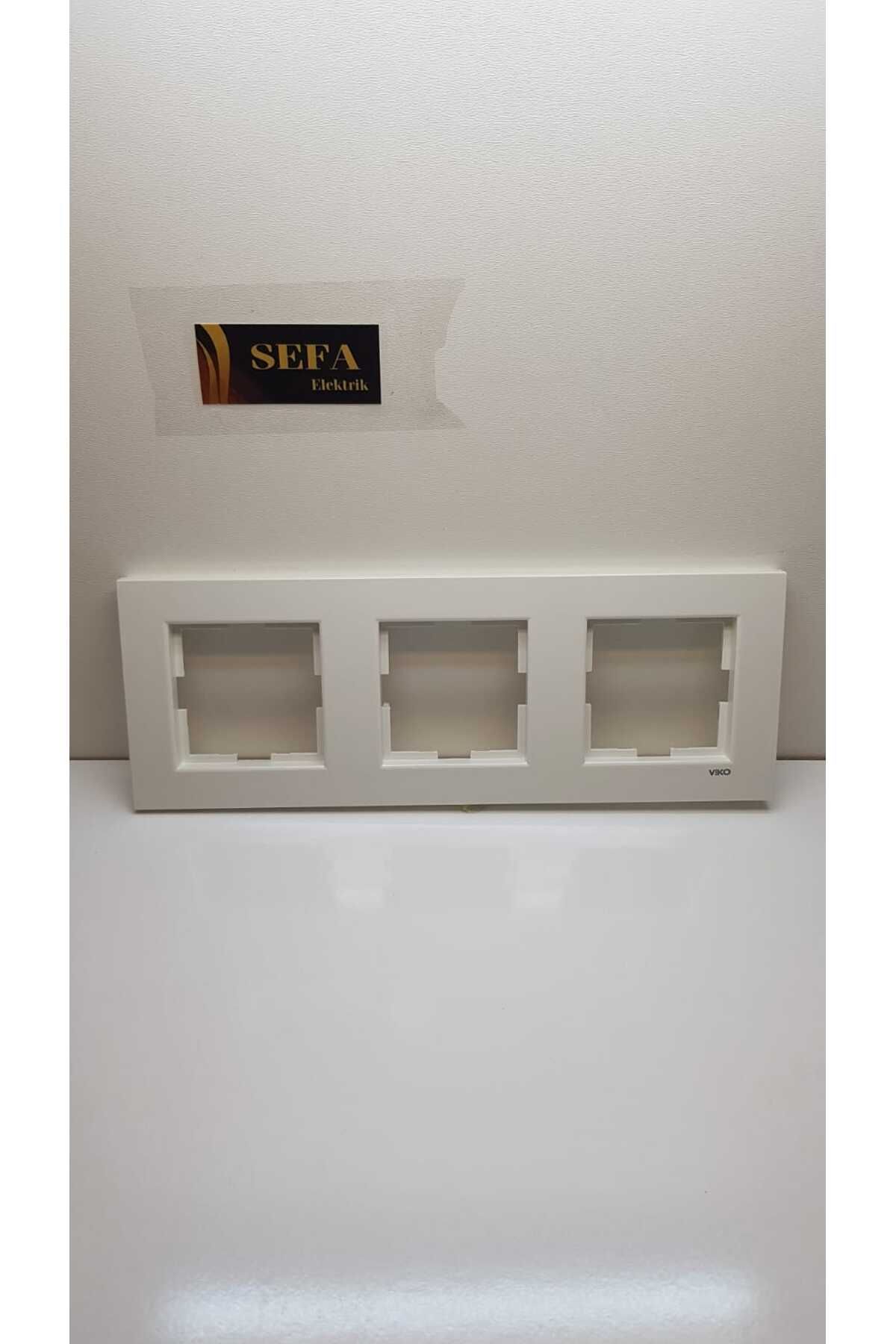 ÜÇLÜ ÇERÇEVE BEYAZ  KARRE SERİSİ