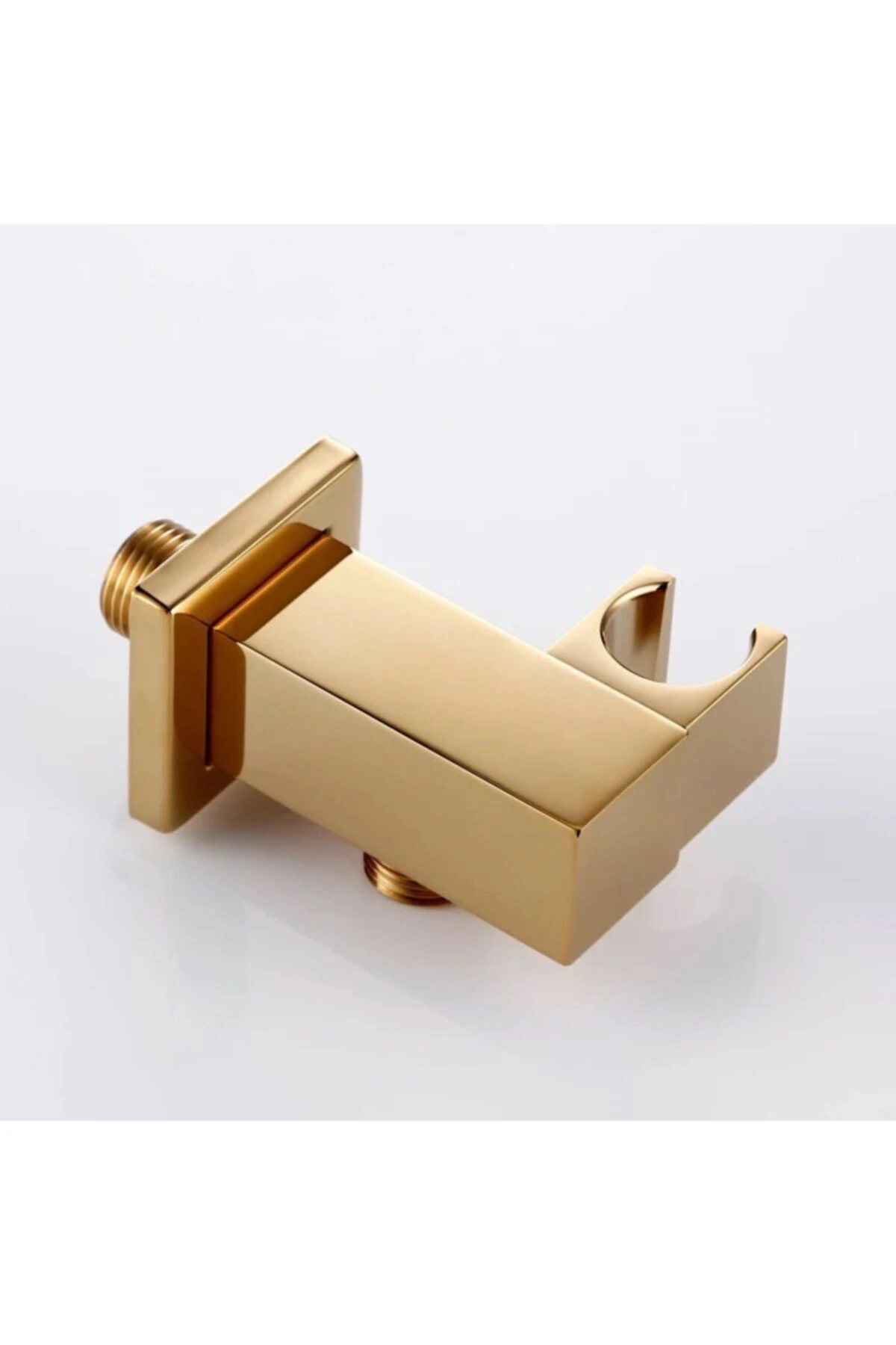 Ankastre Askılı Duş Çıkış Dirseği Kare2 Altın Kdc106-g