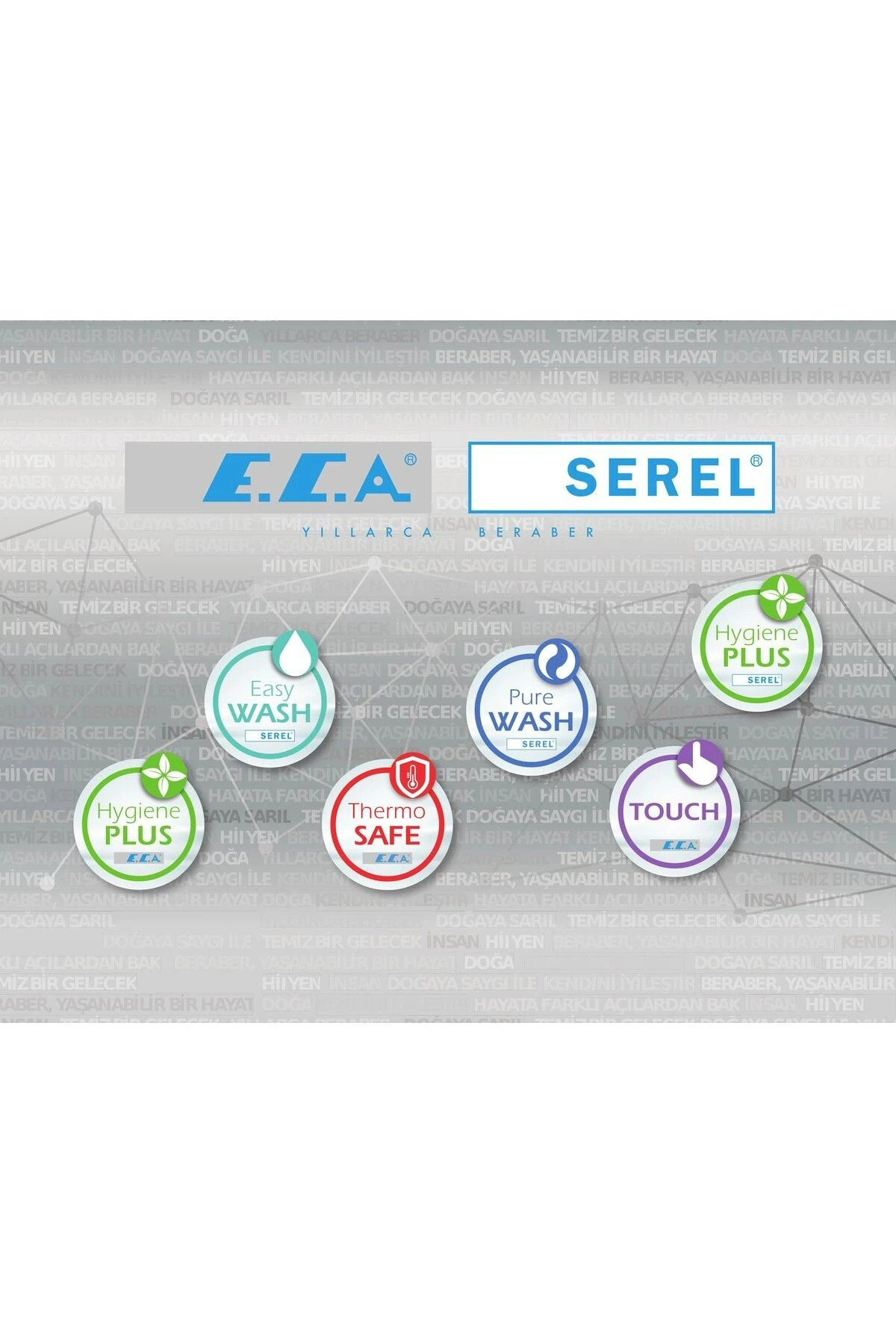 Novita Banyo Bataryası + ECA Fırat Mafsallı Duş Seti Banyo Üst Takımı