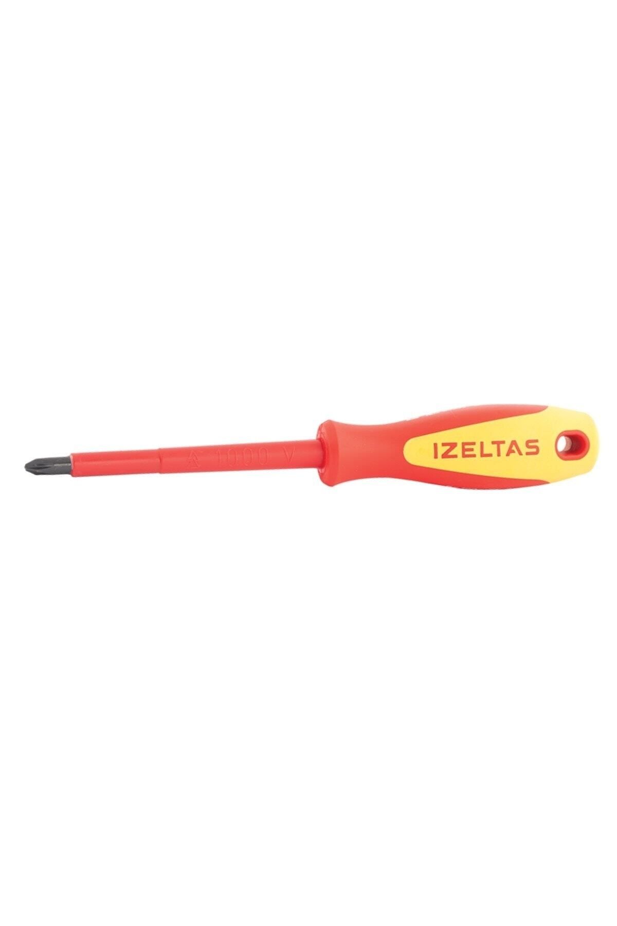 İZELTAŞ Izoleli Elektrikçi Yıldız Uçlu Tornavida 6x100 1000v 4145186100