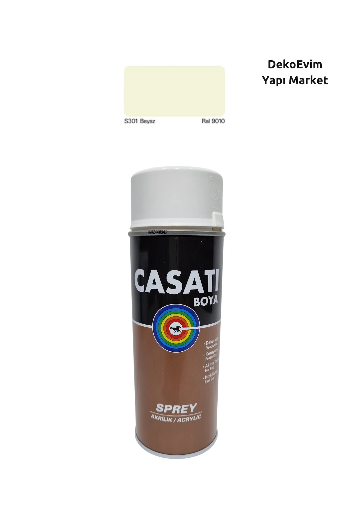 Sprey Boya S301 Beyaz 400 Ml.