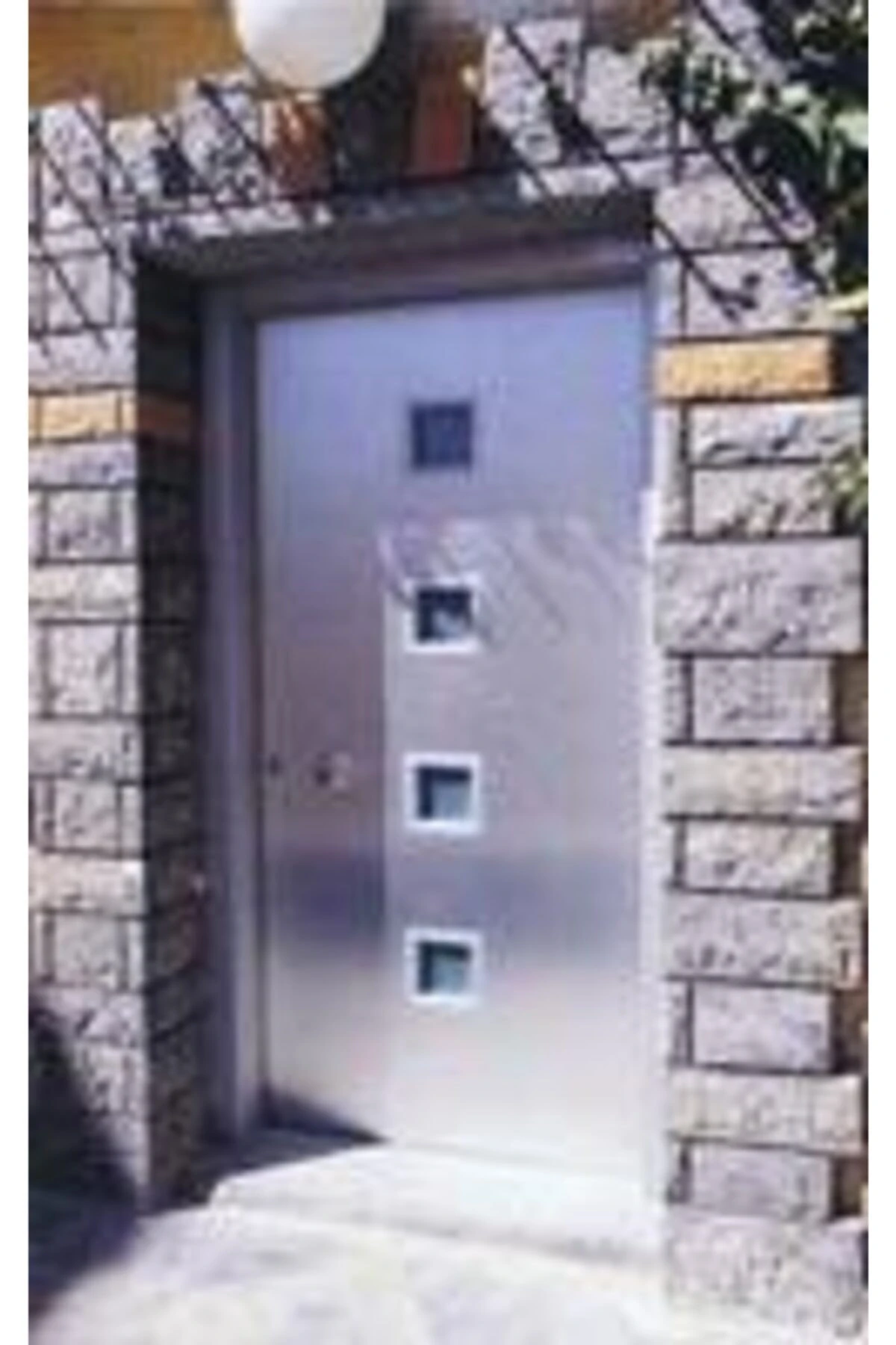 Zkmnh Kurşun Geçirmez Camlı Parmak Izli Kameralı Çelik Kapı 3