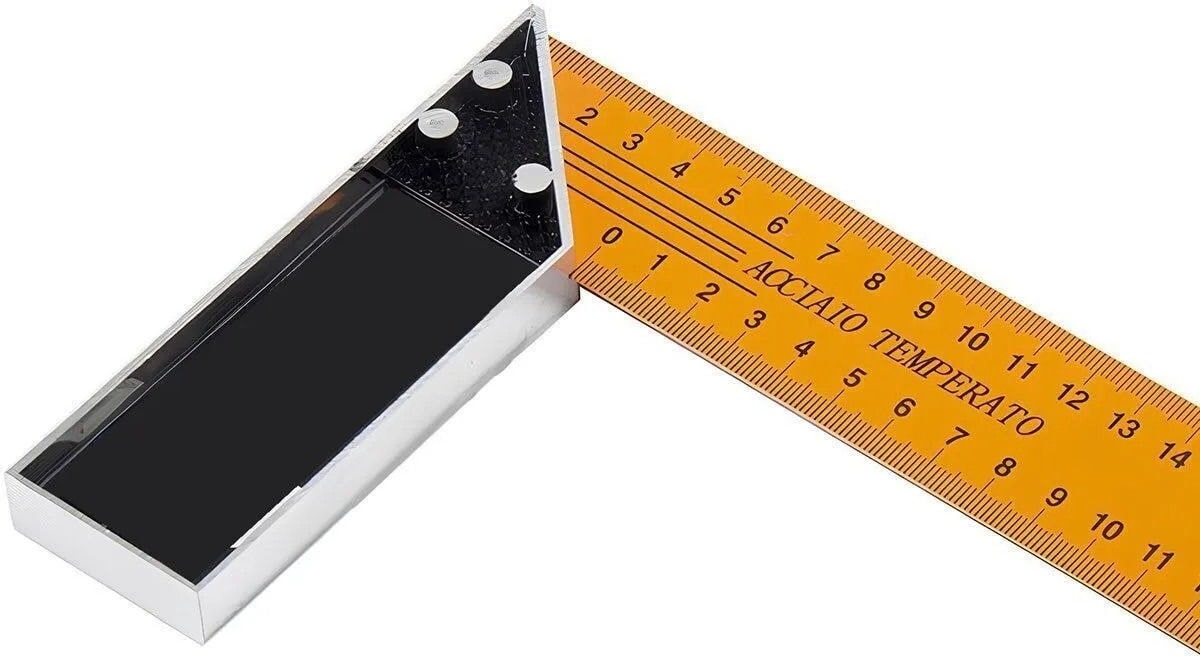 Alüminyum L Gönye Sarı Gönye Cetvel Kaynak Kaynakçı Marangoz Gönyesi 250 mm