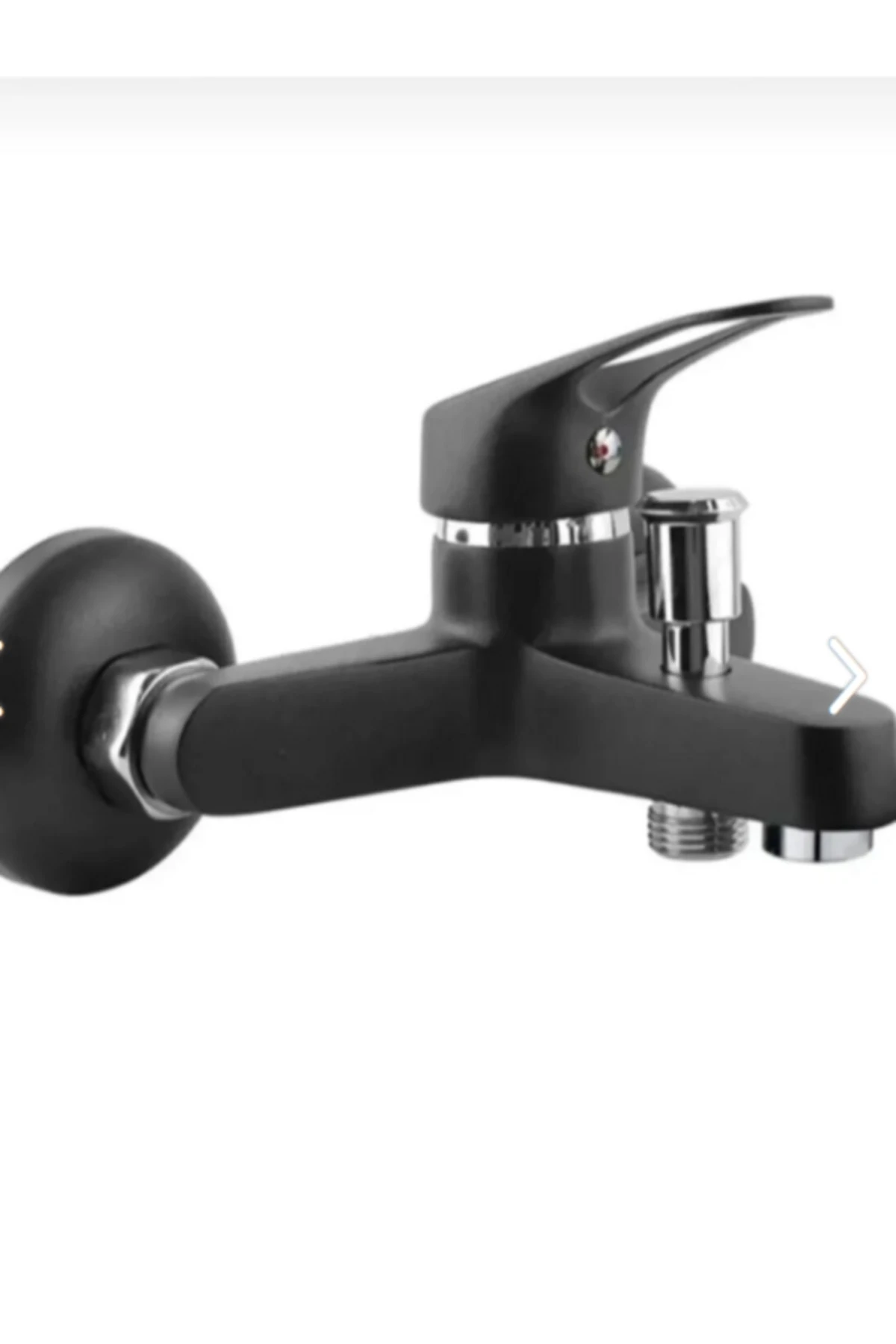Siyah Krom Detay Mix Banyo Bataryası Musluğu Sürgülü Duş Seti 2’li Takım RBT013