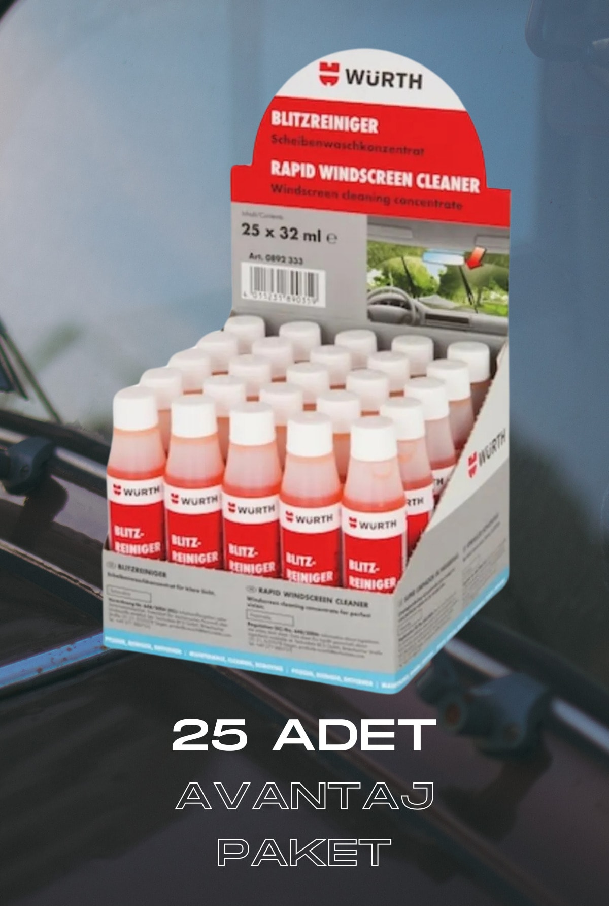 Cam Temizleme Sabunu 32ml X 25 Adet