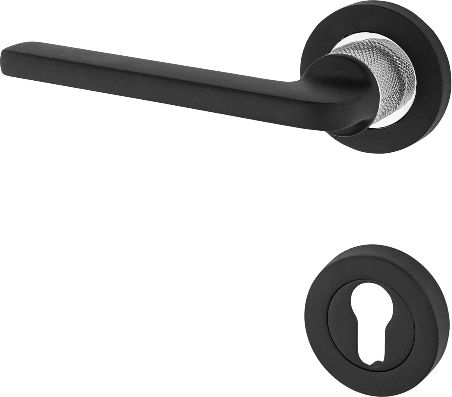 Hisar Çelik Kapı Kolu Rozetli Yale Daire Giriş Kapı Kolu Sol El ile Açılır Tek Yön 1 Adet