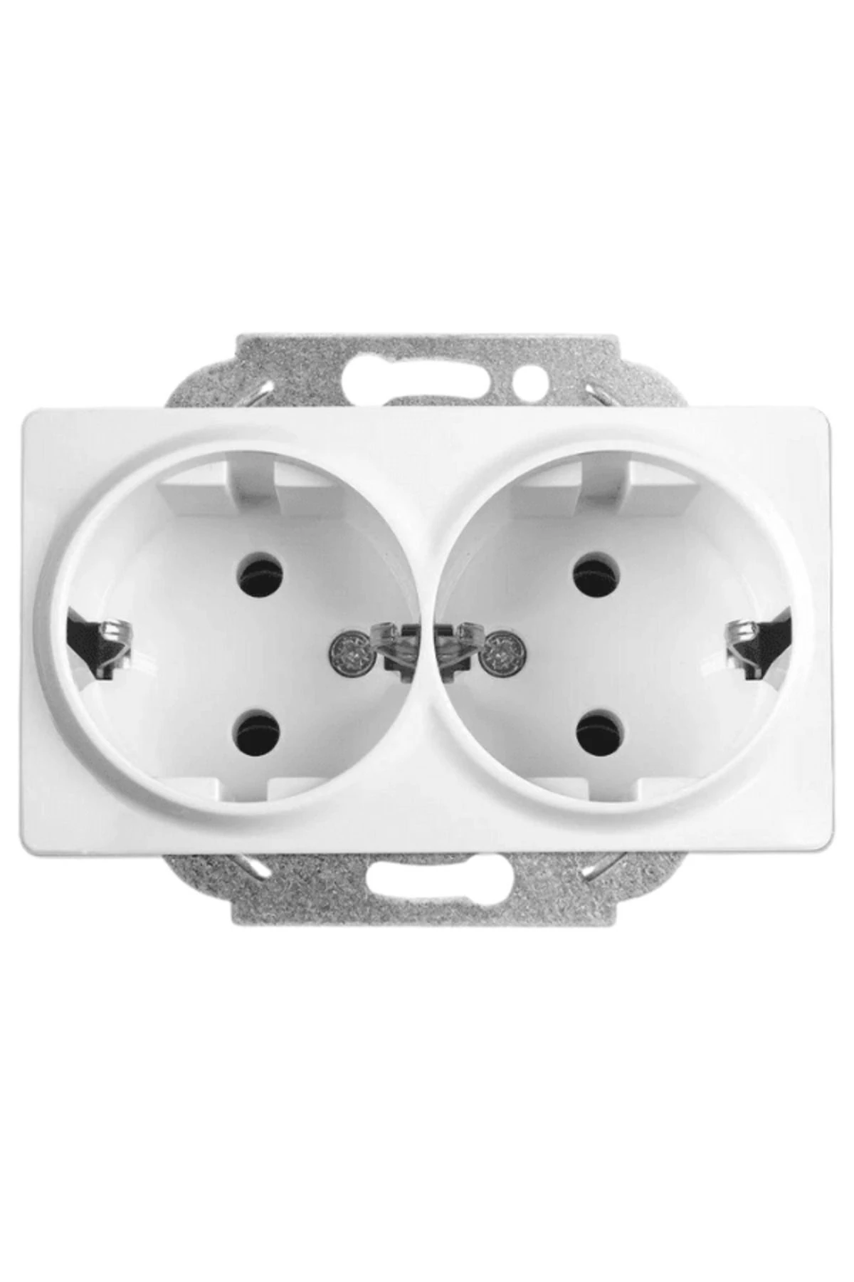 Viko Linnera İkili Topraklı Priz Beyaz 90440056 (Çerçeve Dahil) (4 Adet)