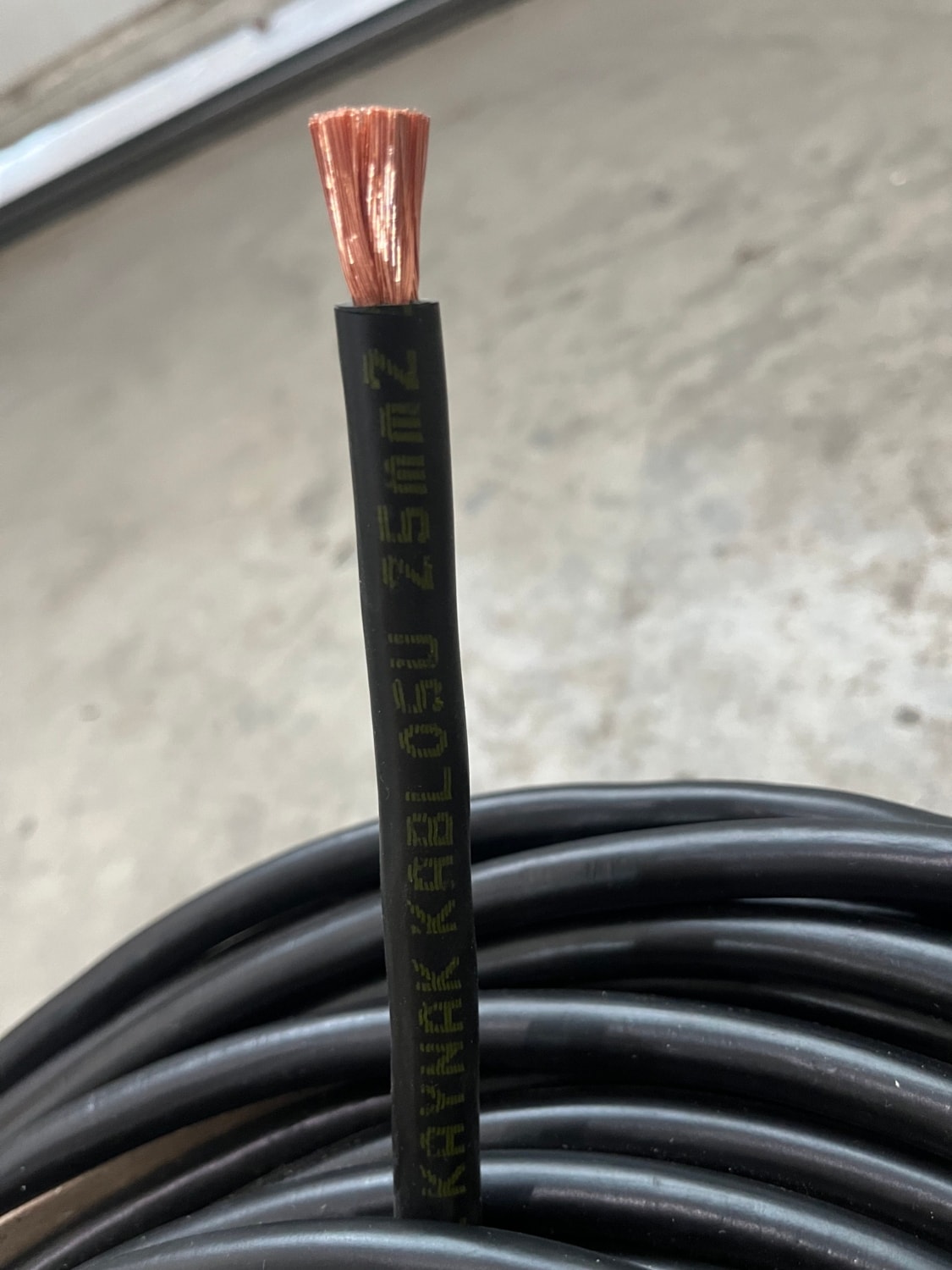 6 Metre 25 mm Kaynak Kablosu