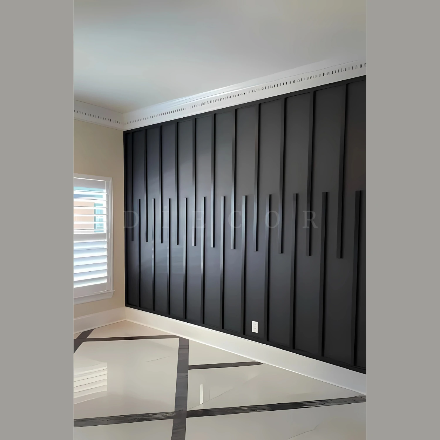 Dekoratif Boyanabilir 25 Adet 2 cm Polistren Duvar Çıtası