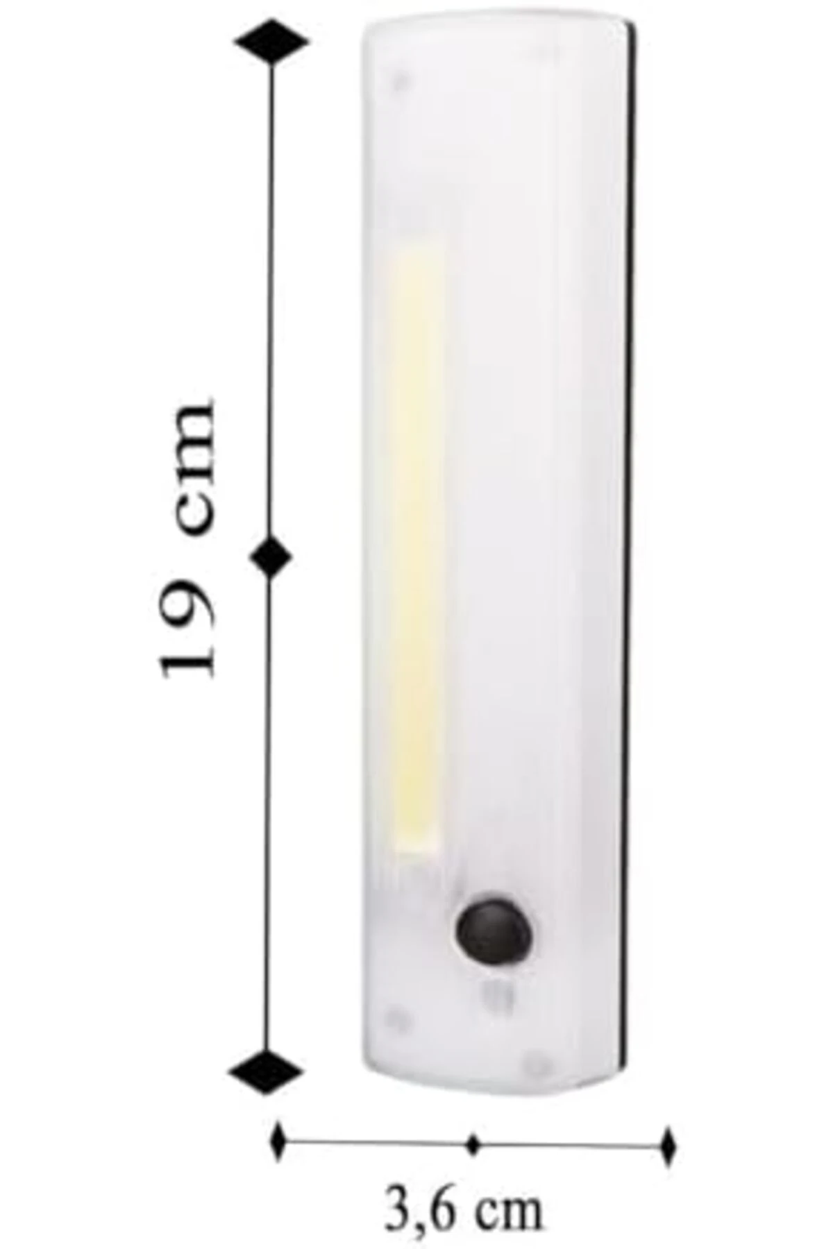 Pilli Anahtarlı Dolap İçi Lamba - Beyaz Işık Kamp Lambası 1184728