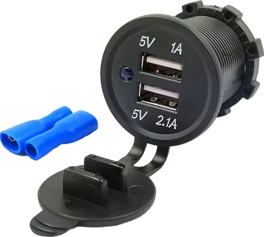 IC-266C 28MM Pano Tipi USB 8-32V Giriş 5V 1A ve 5V 2,1A Çıkış