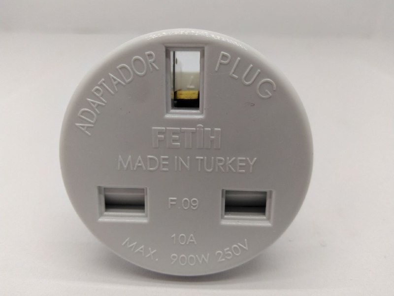 Ingiliz Fiş Çevirici Adaptör Çevirici Topraklı F-09 1 Adet