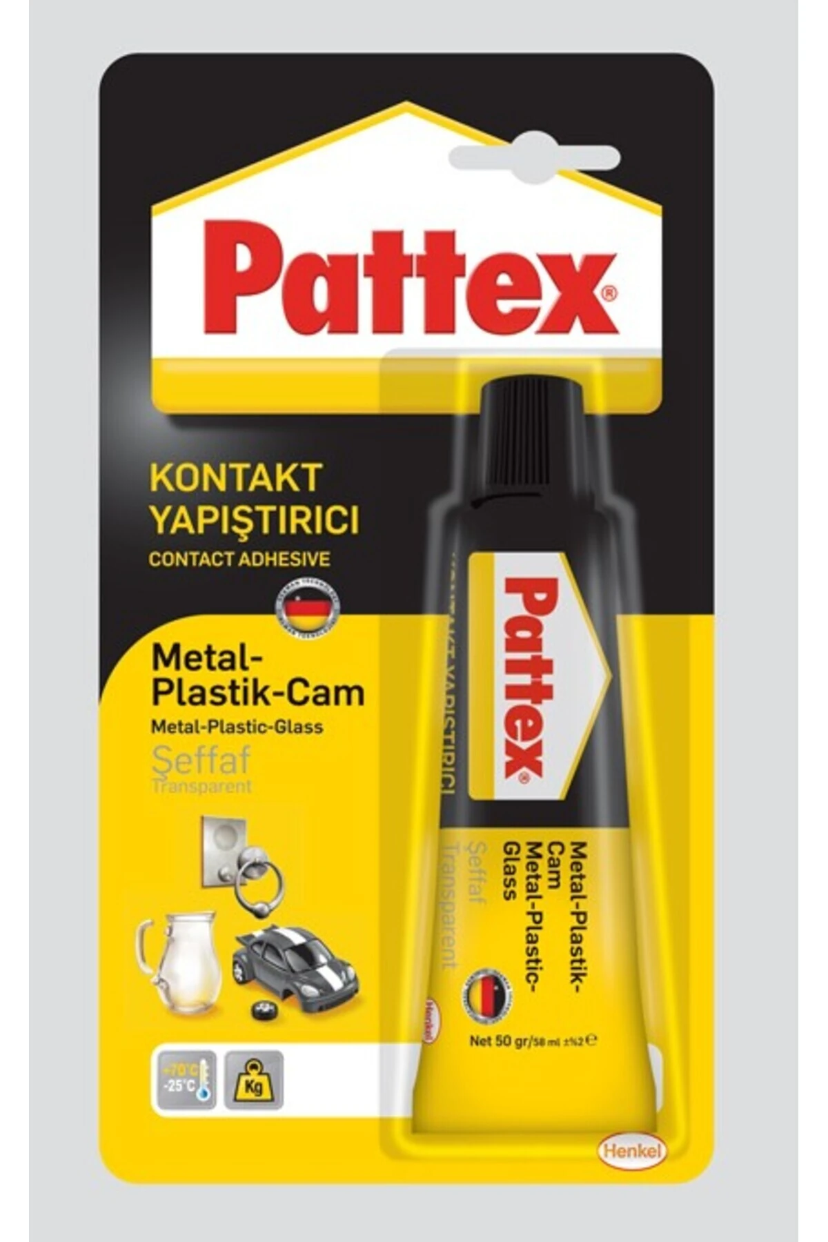 Pattex Kontakt Yapıştırıcı Metal-Plastik-Cam, 50g