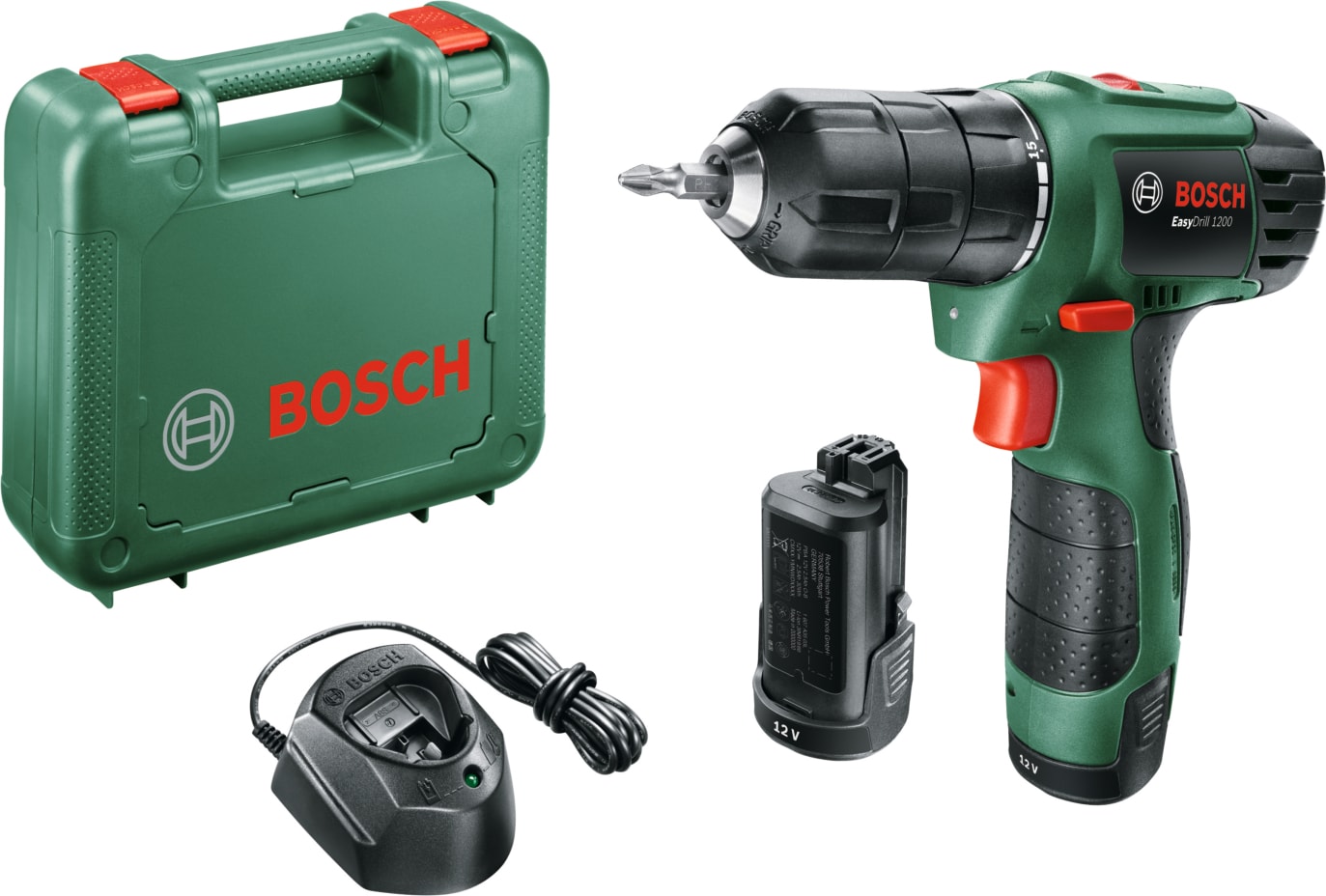 BOSCH EasyDrill 1200 (1,5 Ah Çift Akü) Akülü Vidalama