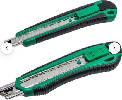Ergonomik Kilitli Maket Bıçağı 18 mmve 9 mm Set