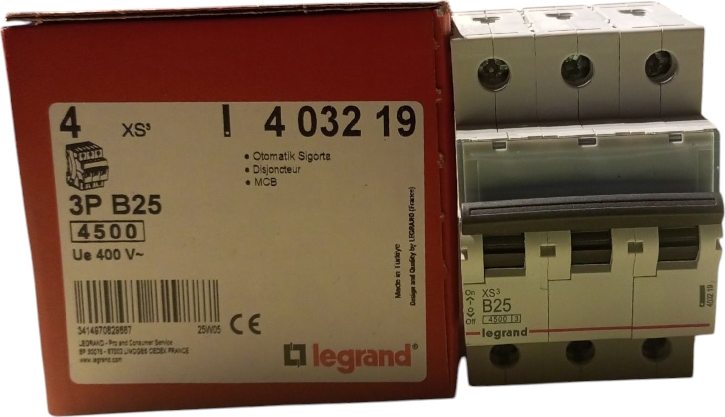 Legran 3 Fazlı Sigorta B 25