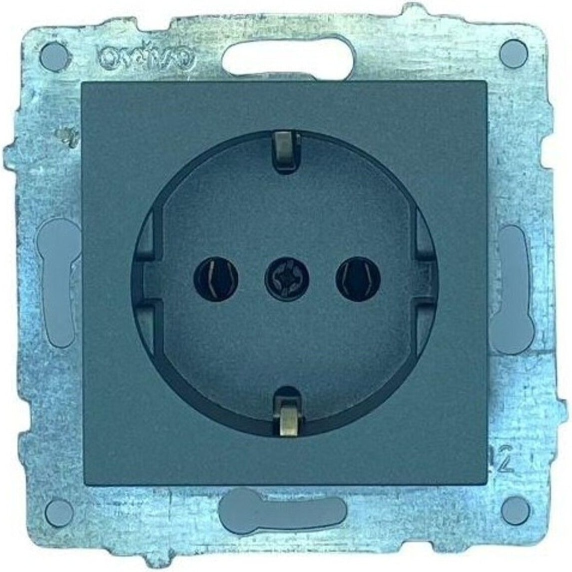 3 Adet  Grano Füme Topraklı Priz Çerçevesizdir