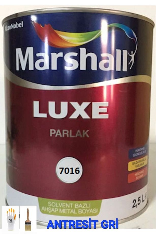 LÜX SENTETİK BOYA ANTRESİT GRİ 2.5 LT
