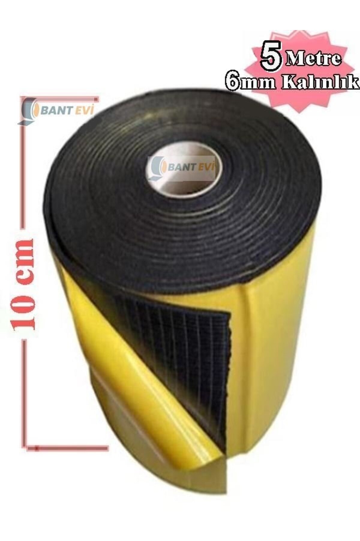 Araç Oto Ses Isı Yalıtım 10cmx5m 6mm Yapışkanlı Kauçuk Izolasyon Malzemesi