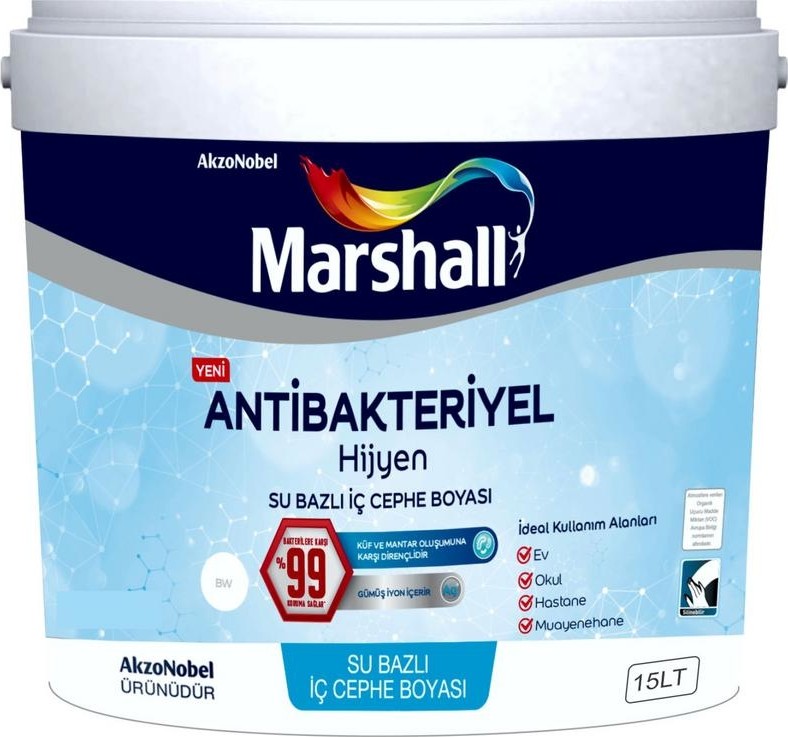 Antibakteriyel Hijyen Su Bazlı İç Cephe Boyası 15Lt