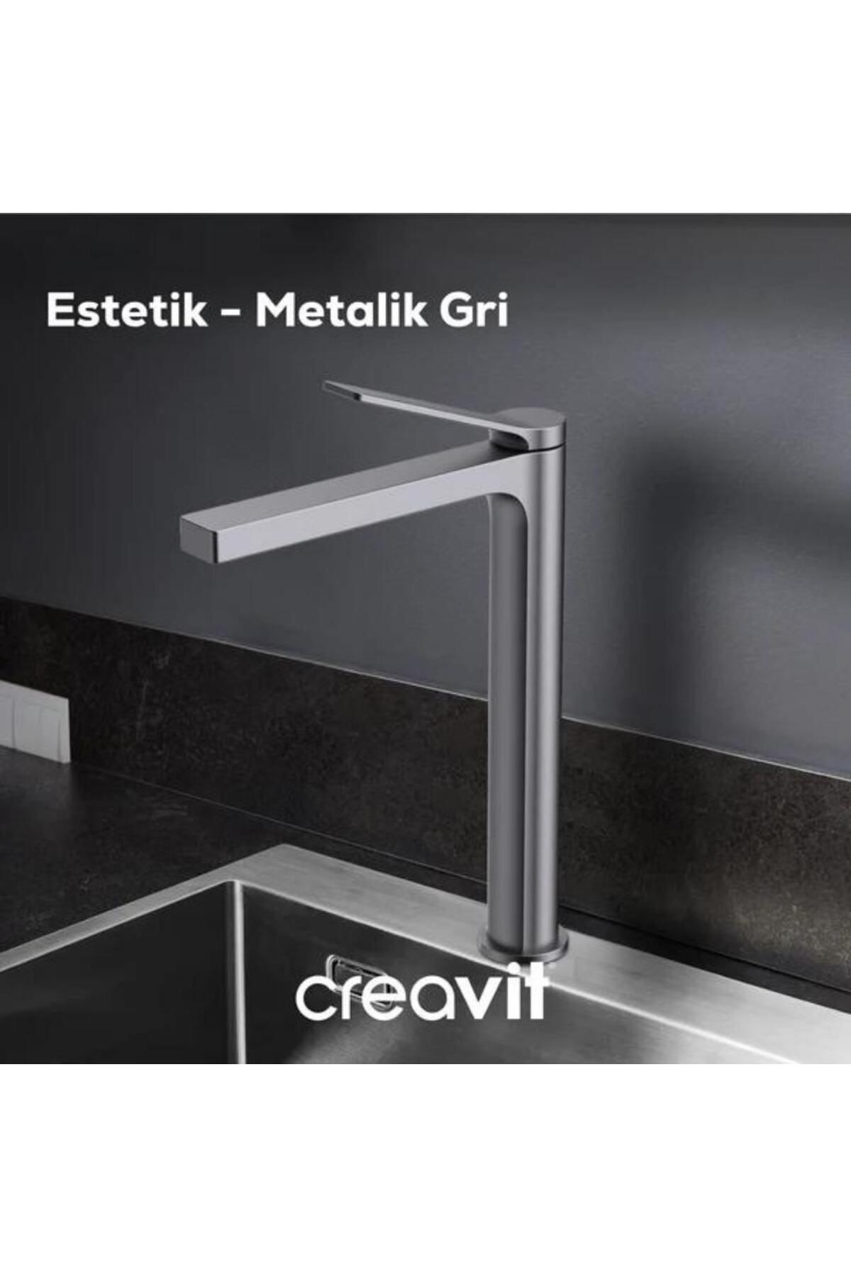Ritmo Mutfak Armatürü - Metalik Gri