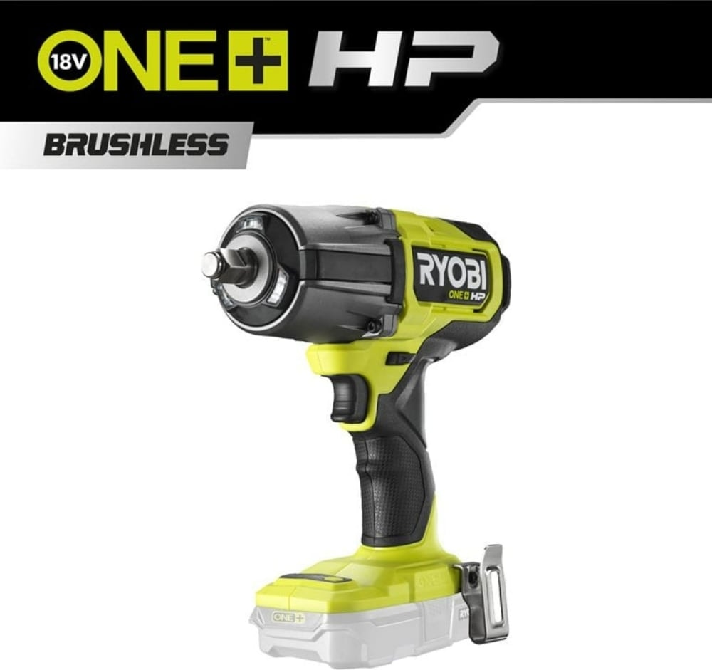 Ryobı RIWH18X-0 1/2 Akülü Darbeli Somun Sıkma ve Sökme Makinesi Kömürsüz 1600NM - (Aküsüz)