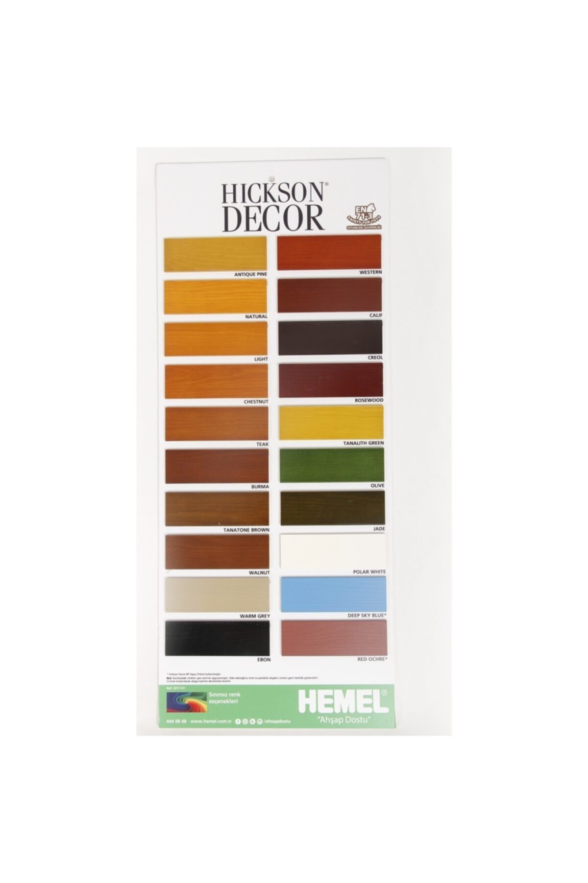 Hickson Dekor Plus Wood Stain Western 5 Lt Ahşap Boyası Sovent Bazlı