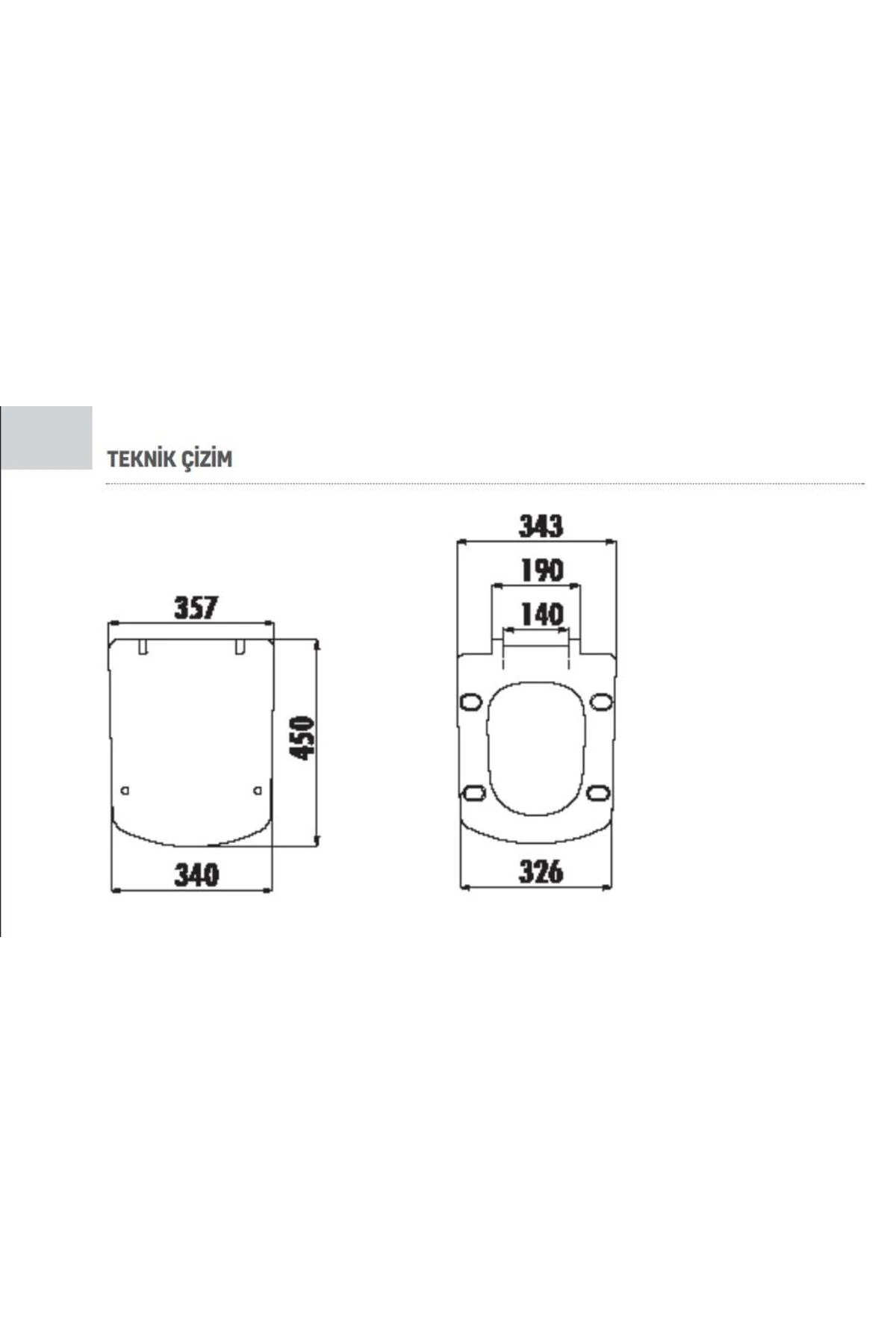 Tetra Asma Klozet (TP326.00) + Lara TP Yavaş Kapanan Kapak 2'li Set