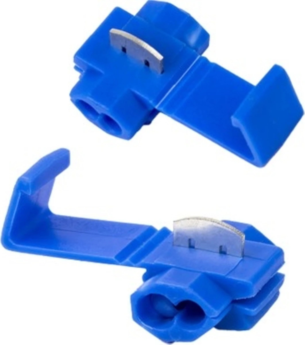 Hızlı Kablo Ekleme Aparatı Konnektör Klips Klemens Mavi 10 Adet