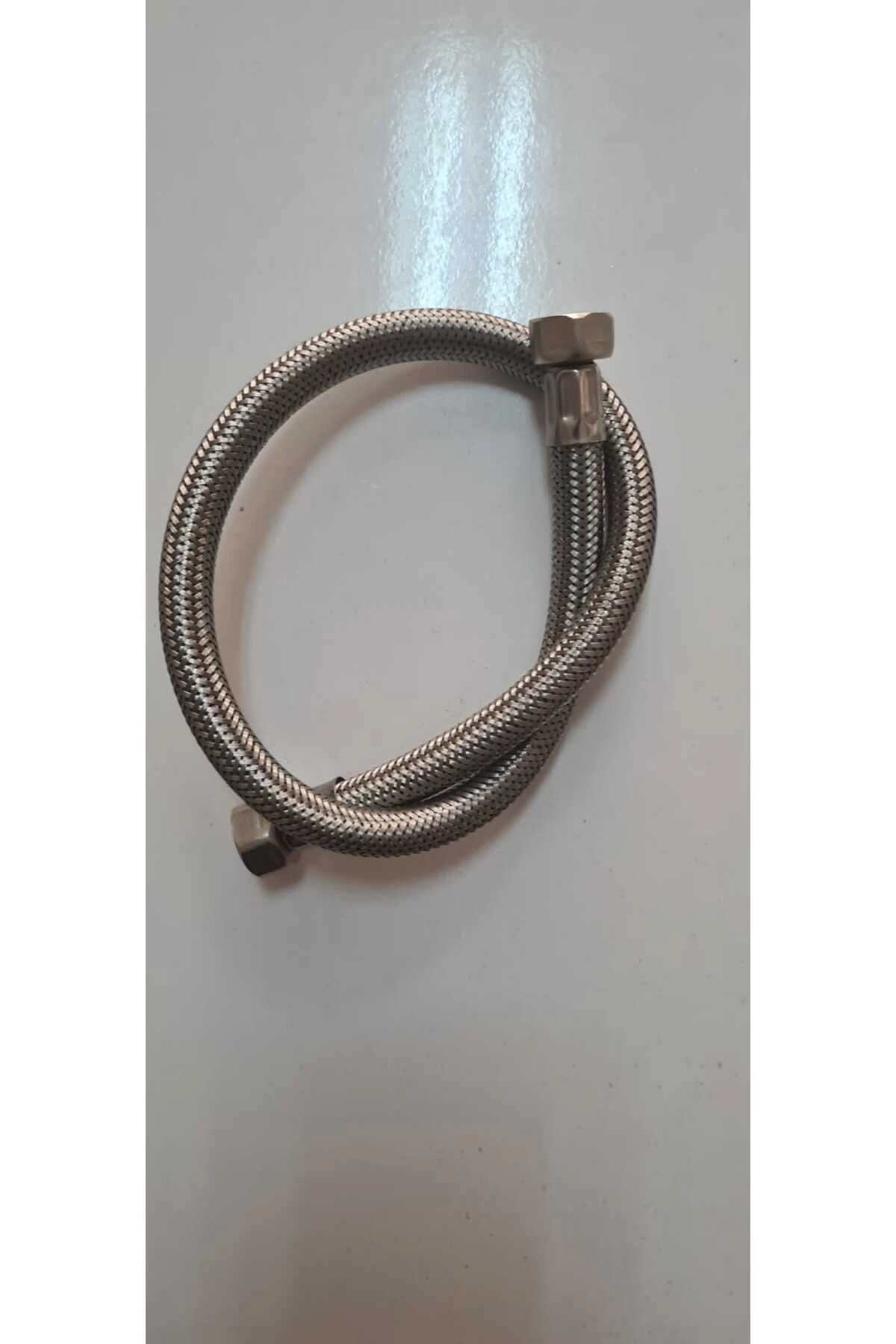 3/8 - 3/8 50cm Çelik Örgülü Hortum, Klozet, Taharet Bağlantı Hortumu Şafak Flex