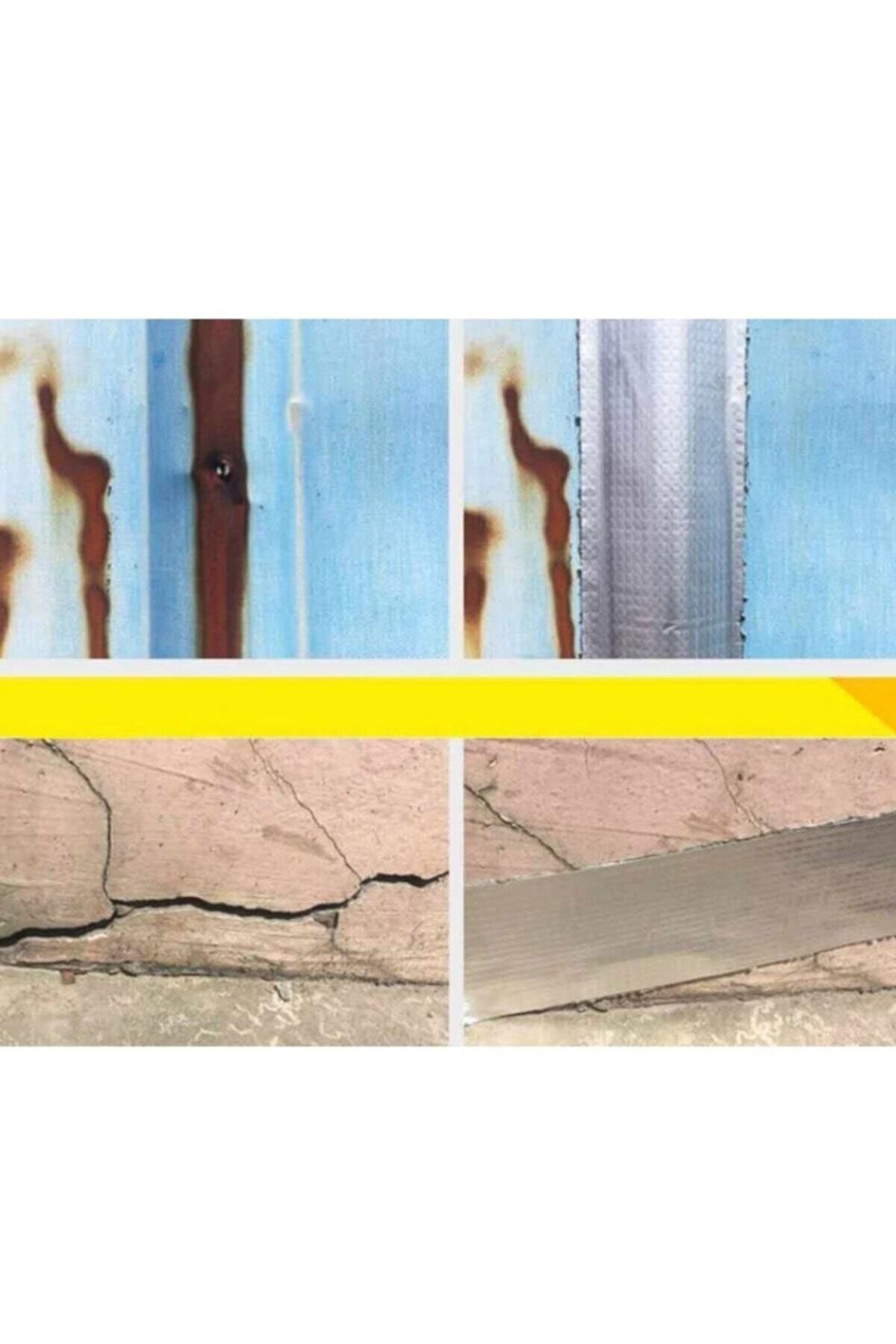 OZKUVVET Çatı Izolasyon Ses Su Yalıtım Tamir Bandı Çamur Bant 10 Cm X 2 Metre (3 ADET)