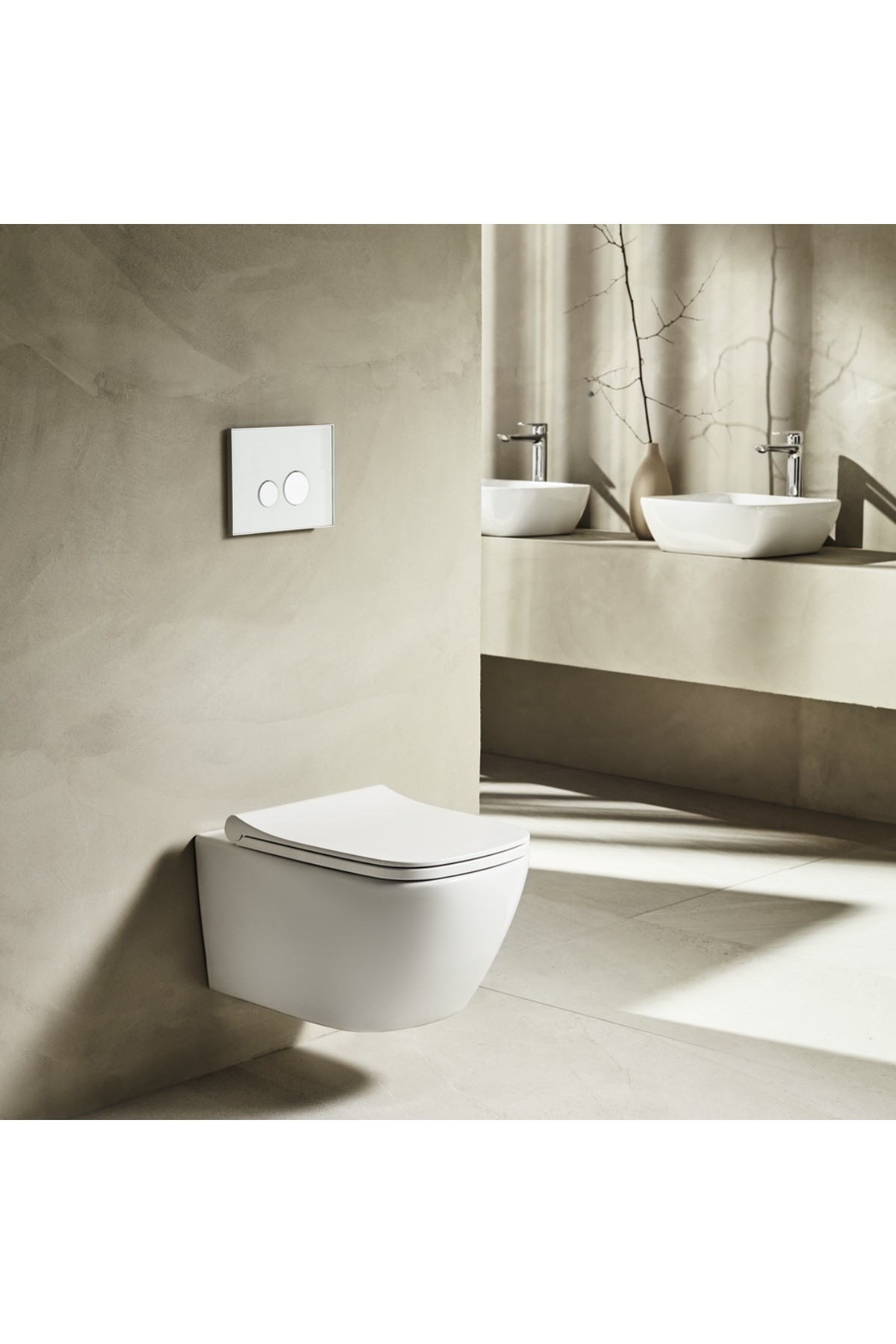 Luna Kanalsız Asma Klozet Ln5610,nkp Elegance Duroplast Yavaş Kapak