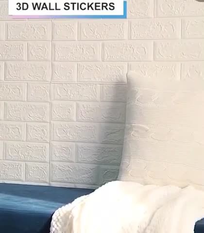 3d Tuğla Panel Kalınlığında 70x77 4 Adet Yapışkanlı Dekoratif Esnek Duvar Kaplama Paneli