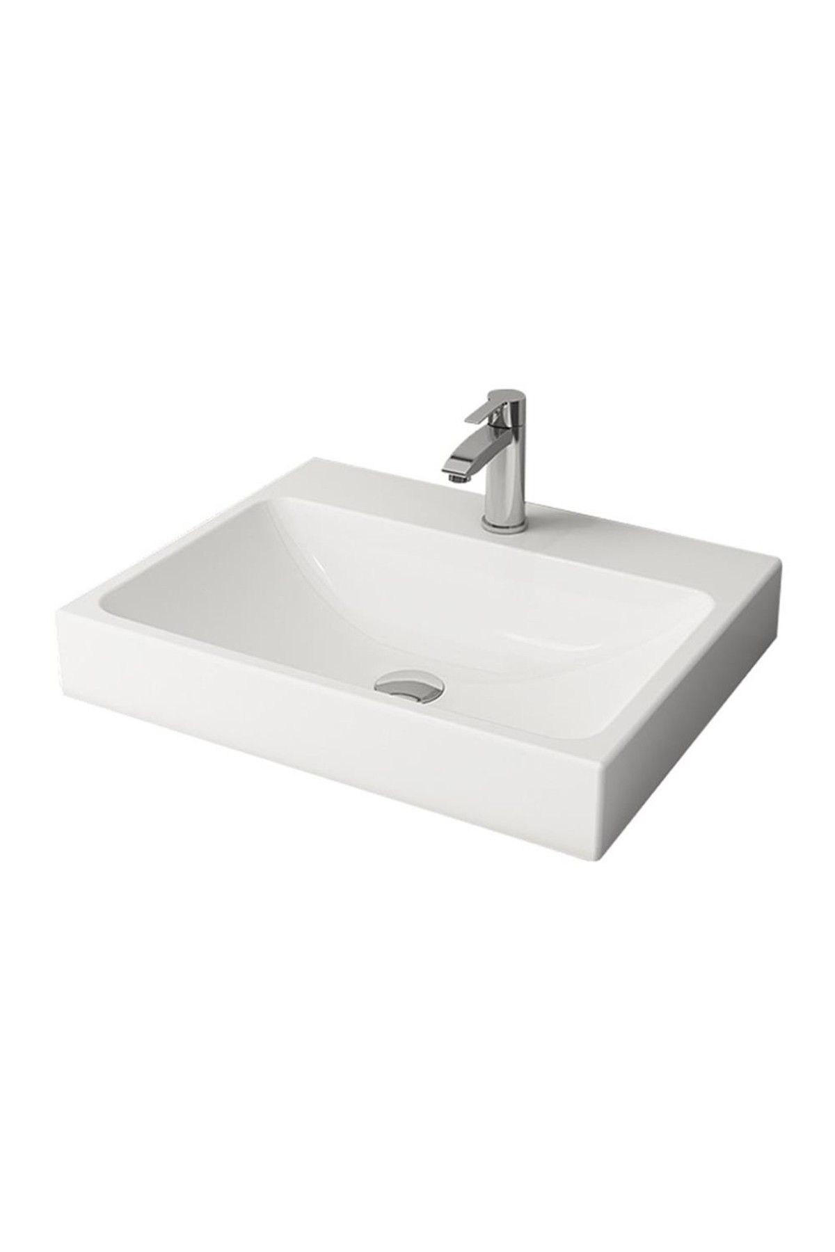 Scala 60 Cm Parlak Beyaz Tezgah Üstü Lavabo 1077-001-0126