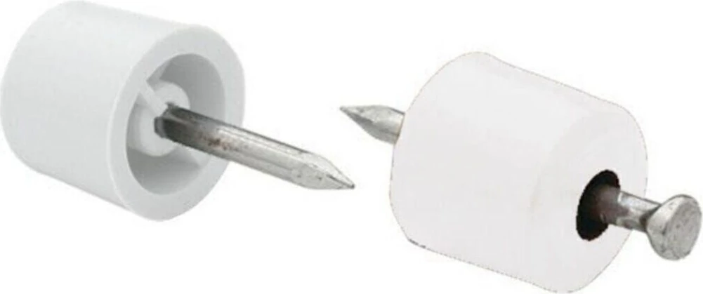 Kalın Beyaz Çivili Raf Pimi 100 Adet Raf Pimleri Beyaz