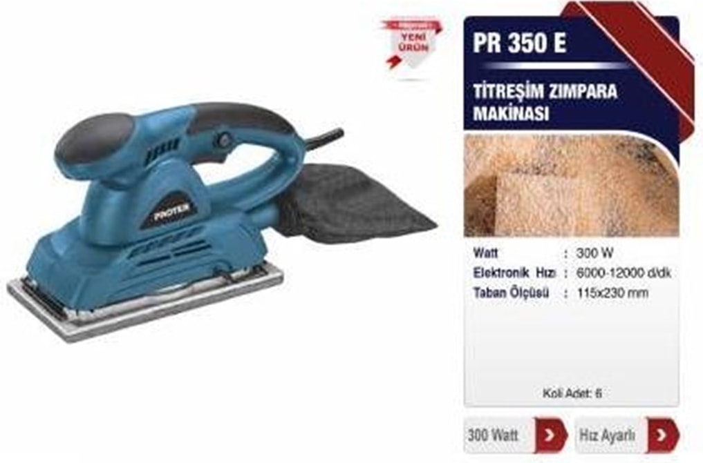 PR350E TİTREŞİM ZIMPARA MAKİNASI