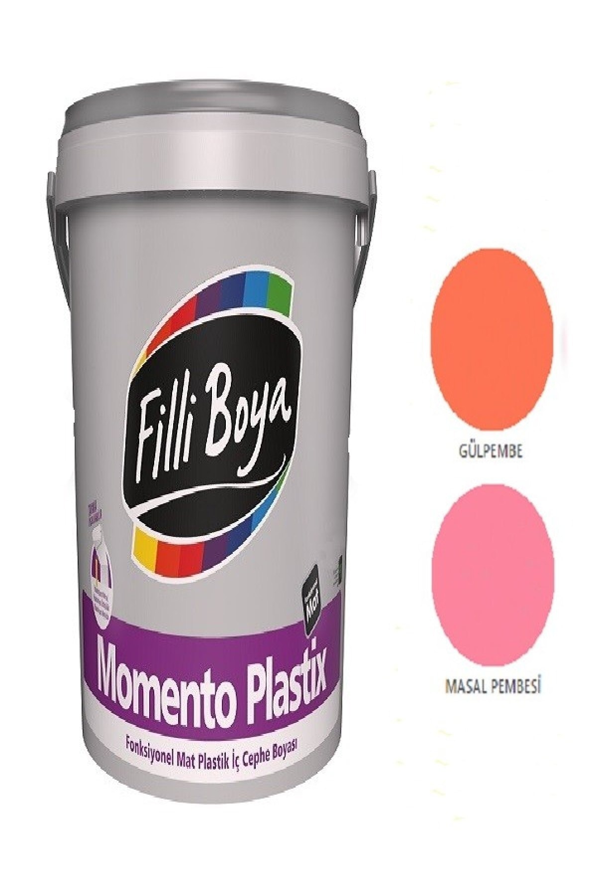 Momento Plastix Fonksiyonel Mat Plastik Iç Cephe Boyası 2.5lt (gülpembe)