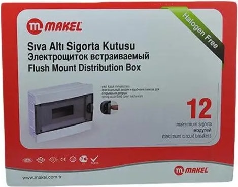 20 Adet  12'li Sigorta Kutusu Sıva Altı