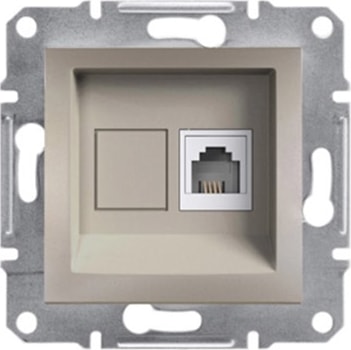 EPH4170123 Asfora Krem Çerçevesiz RJ11 Çıkışlı Telefon Prizi